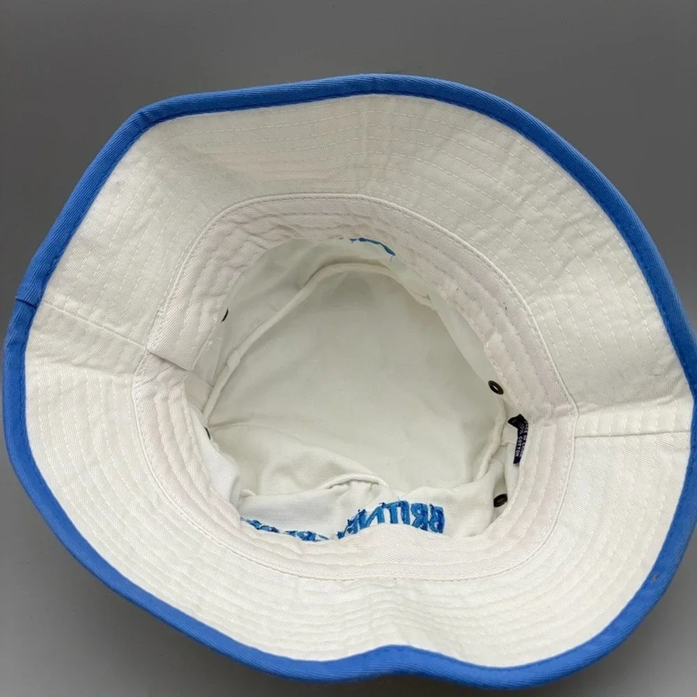 Britney Spears Bucket Hat Womens OS White Blue HBO Y2K Pop Star Las Vegas